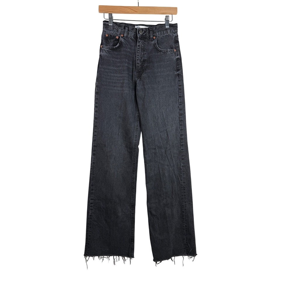 Zara The 90's Full Length Jeans size 2 Black
